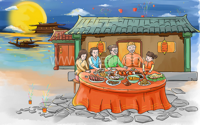 賞中秋圓月享美好時光，企鵝糧油機械祝您中秋團圓快樂(圖2)